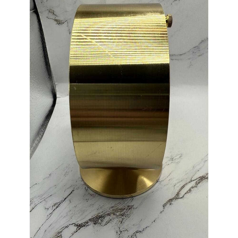 Vintage Howard Miller Nathan George Horwitt Brass Museum Desk Clock Movado MCM - Picture 10 of 16